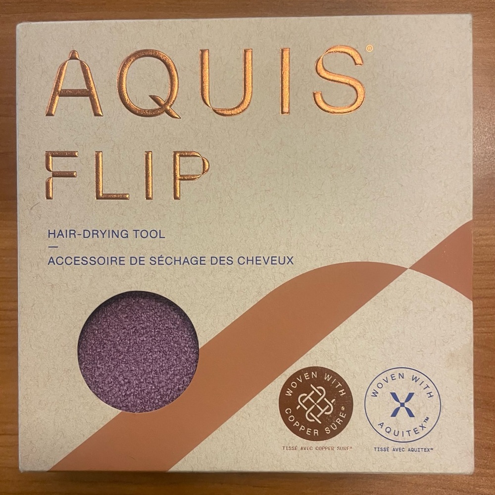 AQUIS Flip Hair-Drying Tool - Purple NEW